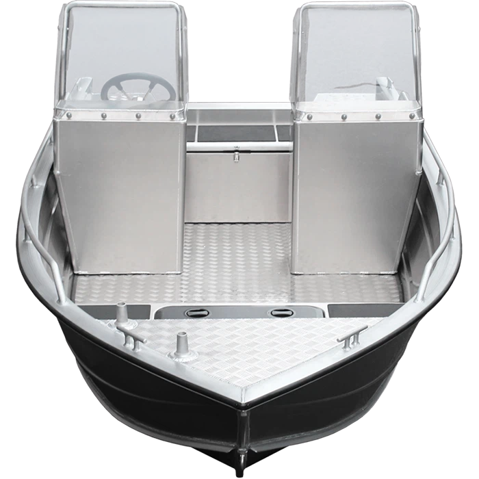 China Customized 15 ft Aluminum V Hull Dual Console Fishing