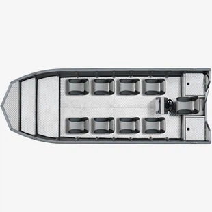 19 ft Flat Bottom Aluminum Boat