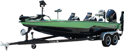 19 Ft Aluminum Stream-line Bass Boat