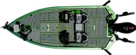 19 Ft Aluminum Stream-line Bass Boat